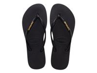 Havaianas Slim Logo Metallic black golden Zwart maat 3940 - thumbnail