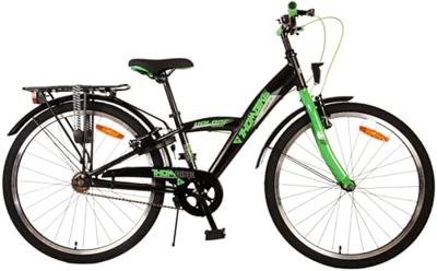Volare thombike kinderfiets - jongens - 24 inch - zwart groen - twee handremmen