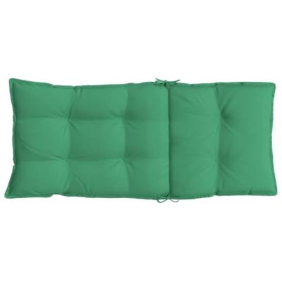 VidaXL Stoelkussens 4 st hoge rug oxford stof groen