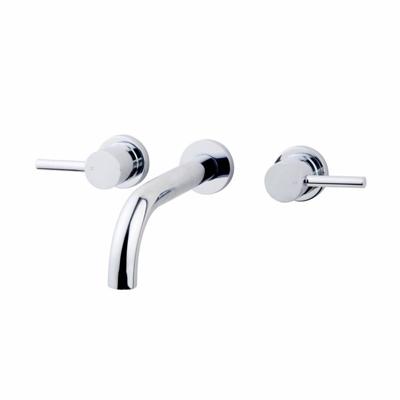 Wastafel Afbouwdeel Amon Round 2-Knops Chroom Aqua Splash