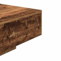 Salontafel 85x55x31 cm bewerkt hout oud houtkleurig - thumbnail