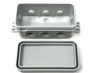 F-Tronic E126 Aftakkast (l x b x h) 75 x 37 x 40 mm Lichtgrijs IP54 10 stuk(s)
