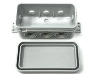 F-Tronic E126 Aftakkast (l x b x h) 75 x 37 x 40 mm Lichtgrijs IP54 10 stuk(s) - thumbnail