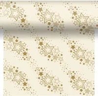 Duni dunicel 3-in-1 tafelloper holiday star 40x480cm crème - thumbnail