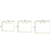 Vaessen Creative • snijmallen rolodex afgeronde rechthoek 3st. - thumbnail