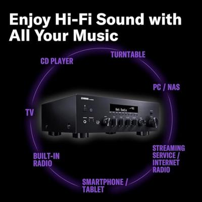 Yamaha R-N600A Streaming versterker zwart