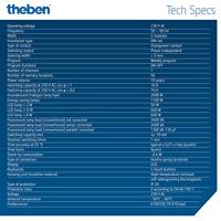 Theben 6100130 Schakelklok voor DIN-rails TR610 top3 230 V/AC Weekprogramma - thumbnail