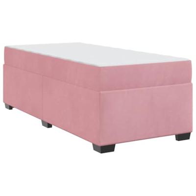 Bedframe met matras Roze 100 x 200 cm Fluweel
