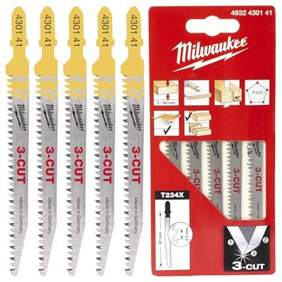 Milwaukee T 234 X Decoupeerzaagblad voor Snel door Hout & Kunststof VE=5 - 4932430141