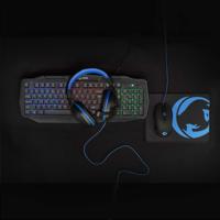 Nedis GCK41100BKUS Gaming Combo Kit 4 In 1 Toetsenbord, Koptelefoon, Muis, Muismat - thumbnail