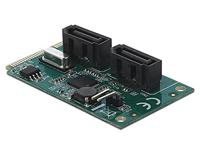DeLOCK Mini PCIe Converter naar 2xSATA met RAID - thumbnail