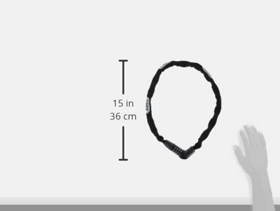 Abus cijfer kettingslot 5805c/75 zwart - 4mm - 75cm - thumbnail
