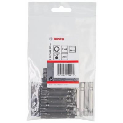 Bosch Accessories 2607002515 T-bit T 40 Extra hard C 6.3 25 stuk(s)