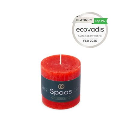 Kaars rustiek 70/70 mm rood Spaas - Spaas Kaars rustiek 70/70 mm rood Spaas - Spaas