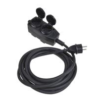 ProPlus Stopcontact Schuko 4-voudig 5M - thumbnail