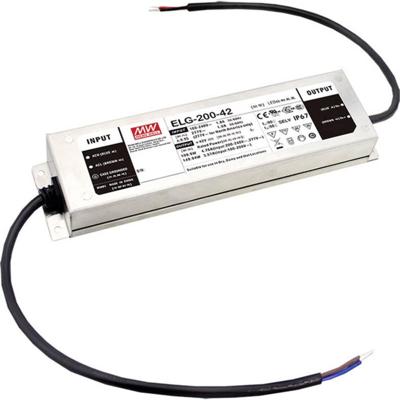 MEAN WELL ELG-200-54AB-3Y LED-driver Constante spanning 200.88 W 1.86 - 3.72 A 50 - 57 V/DC 3-in-1 dimmer, Montage op ontvlambare oppervlakken, Geschikt voor
