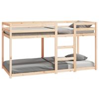 Stapelbedframe zonder matras massief grenenhout 90x200 cm - thumbnail
