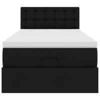 Ottoman bed met matrassen en LED's 90x190 cm kunstleer zwart - thumbnail