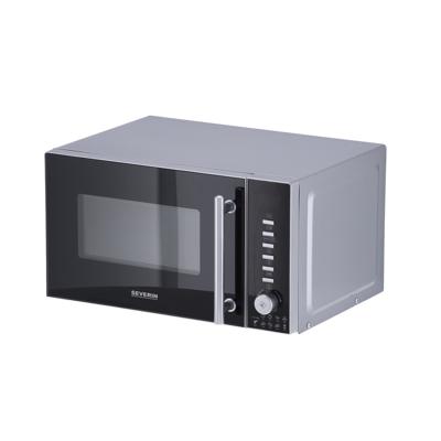 Severin MW 7773 Magnetron Zwart/zilver 800 W Heteluchtfunctie, Grillfunctie