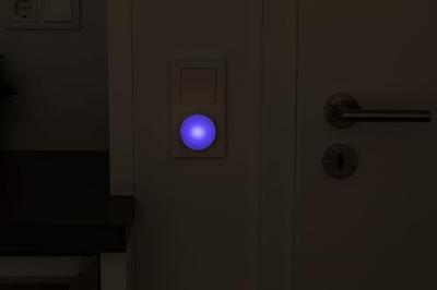 REV 003371111 Nachtlamp Rond Blauw Wit REV 003371111 Nachtlamp Rond Blauw Wit