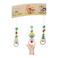 Goki houten babygym boerderijdieren met geluid - thumbnail