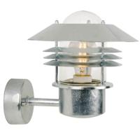Buitenlamp voordeur zilver Nordlux &apos;Vejers&apos; wandlamp E27 IP54 - thumbnail