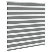 VidaXL Zebra rolgordijn 150x100 cm stofbreedte 145,9 cm donkergrijs - thumbnail