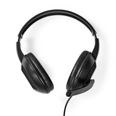 Nedis PC-Headset | Over-Ear | Stereo | USB Type-A / USB Type-C | Inklapbare Microfoon | Zwart - CHSTU210BK Nedis PC-Headset | Over-Ear | Stereo | USB Type-A / USB Type-C | Inklapbare Microfoon | Zwart - CHSTU210BK