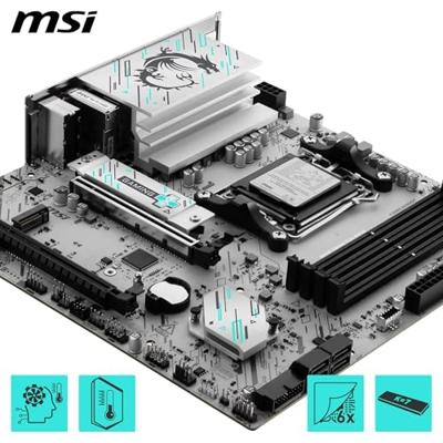 MSI 7E77-003R Moederbord Socket AMD AM5 Vormfactor Micro-ATX Moederbord chipset AMD® B840