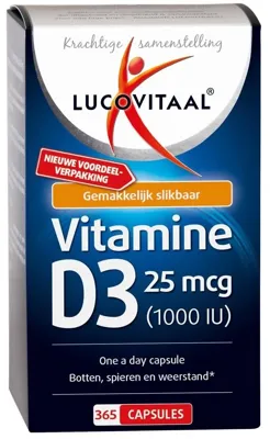 Lucovitaal Vitamine D3 25mcg Capsules Lucovitaal Vitamine D3 25mcg Capsules