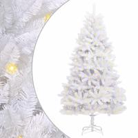 VidaXL Kunstkerstboom met 300 led wit 240 cm pvc en metaal - thumbnail