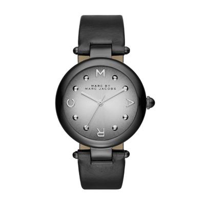 Horlogeband Marc by Marc Jacobs MJ1410 Leder Zwart 18mm