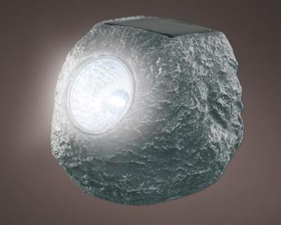 Solarlamp Steen Grijs/Polyresin Solarlamp Steen Grijs/Polyresin