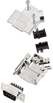 Amphenol L17D45PK-M-09+L717DE09PST D-sub male connectorset 45 ° Aantal polen: 9 Schroeven 1 stuk(s)