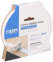 Enzo EDM Plakband dubbelzijdig 19mm rol 10m 4139412 - thumbnail