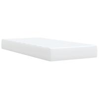 Boxspring met matras kunstleer wit 200x200 cm - thumbnail