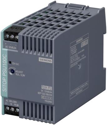 Siemens 6EP13225BA10 DIN-rail netvoeding 12 V/DC 6.5 A 78 W Aantal uitgangen:1 x Inhoud 1 stuk(s)