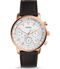 Horlogeband Fossil FS5415 Leder Zwart 22mm Horlogeband Fossil FS5415 Leder Zwart 22mm