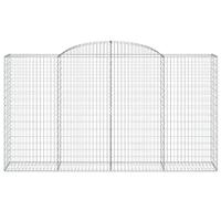 Schanskorven 10 st gewelfd 300x50x160/180 cm ijzer - thumbnail