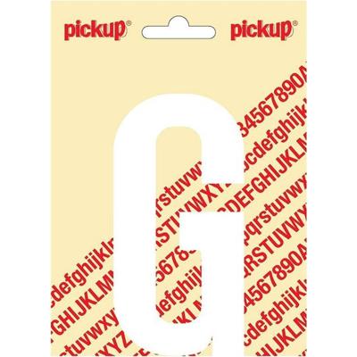 Plakletter Nobel Sticker witte letter G wit Pickup - Pickup