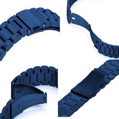 Stalen schakelband - Donkerblauw - Geschikt voor Apple watch 38mm / 40mm / 41mm / 42mm Stalen schakelband - Donkerblauw - Geschikt voor Apple watch 38mm / 40mm / 41mm / 42mm