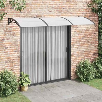 VidaXL Deurluifel 300x100 cm polycarbonaat zwart