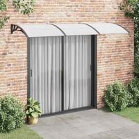 VidaXL Deurluifel 300x100 cm polycarbonaat zwart - thumbnail