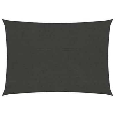 VidaXL Zonnezeil 160 g/m² 3,5x4,5 m hdpe antracietkleurig