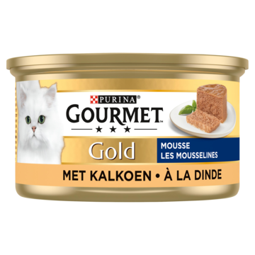 Gourmet Gold Mousse Kattenvoer nat met Kalkoen bij Jumbo