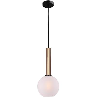 Masterlight Hanglamp Ø 20cmBella 2 Messing goud met mat wit glas - 2980-02-06-20
