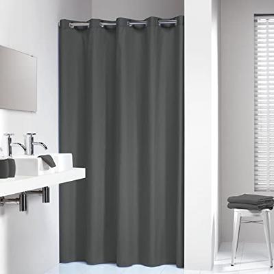 Douchegordijn Sealskin Coloris Polyester / katoen 180x200 Grijs Douchegordijn Sealskin Coloris Polyester / katoen 180x200 Grijs
