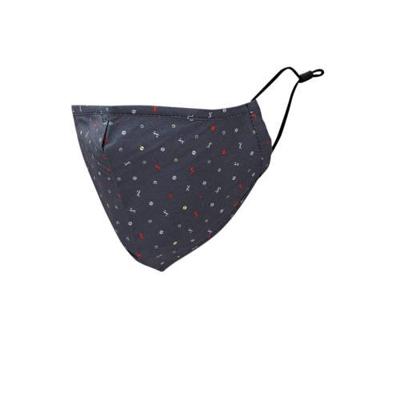 LERROS mondkapje met all over print grijs