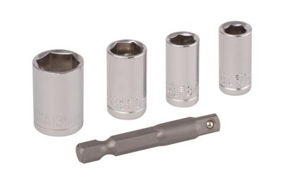 Wolfcraft 2413000 Dopsleutelinzetset 1/4 (6.3 mm) 5-delig