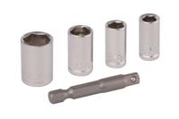 Wolfcraft 2413000 Dopsleutelinzetset 1/4 (6.3 mm) 5-delig - thumbnail